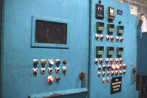 View of automatic line control panel.