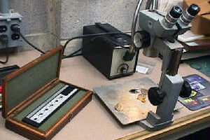 Microscope Used By Inspection Personnel To Determine Stains, Flaking And Blistering, Along With Any Other Imperfections Not Visable To The Human Eye.