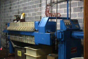 15 Cubic Foot Filter Press Used For Sludge Dewatering.